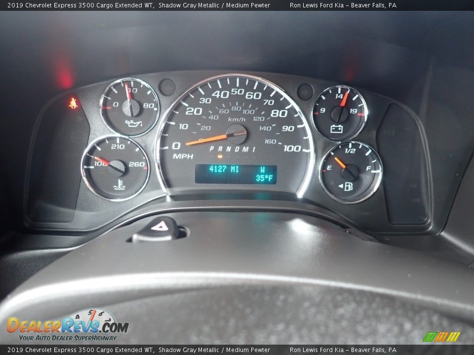 2019 Chevrolet Express 3500 Cargo Extended WT Shadow Gray Metallic / Medium Pewter Photo #16