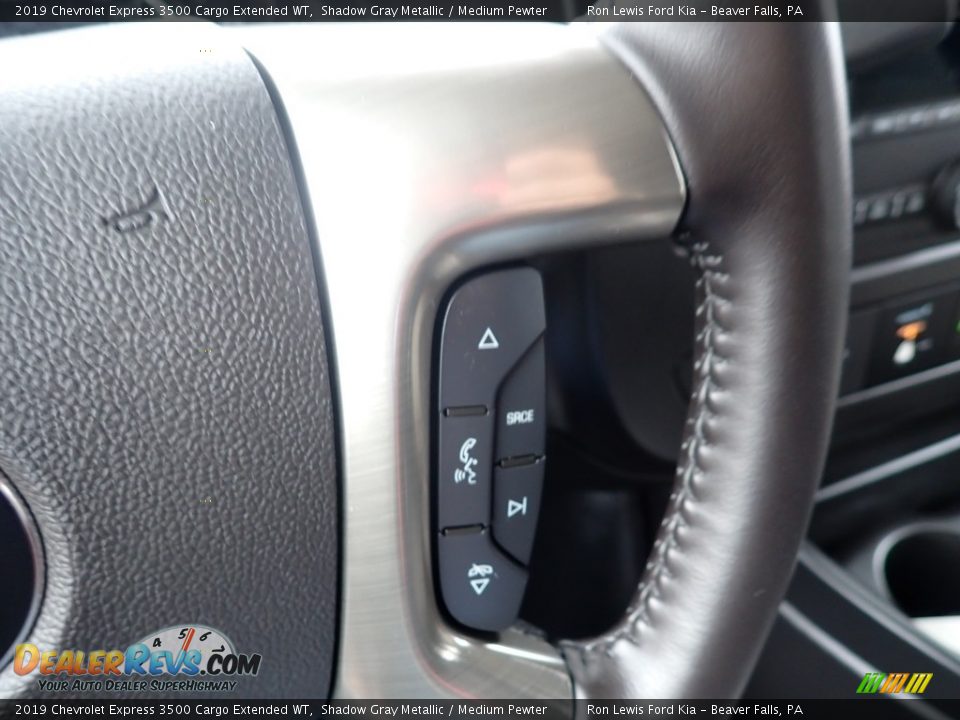 2019 Chevrolet Express 3500 Cargo Extended WT Shadow Gray Metallic / Medium Pewter Photo #17