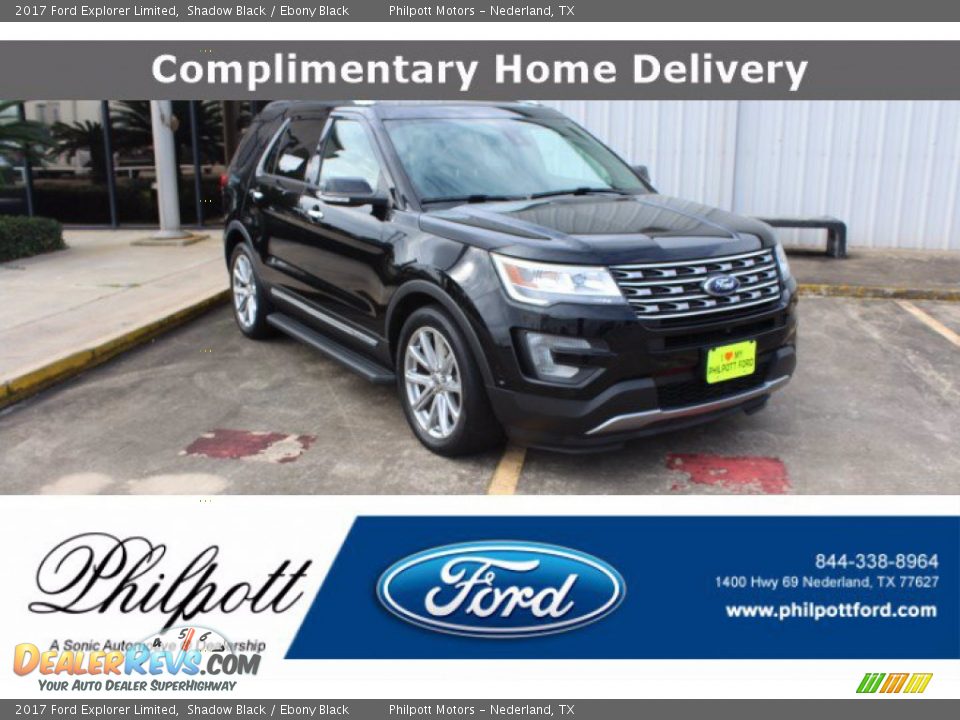 2017 Ford Explorer Limited Shadow Black / Ebony Black Photo #1