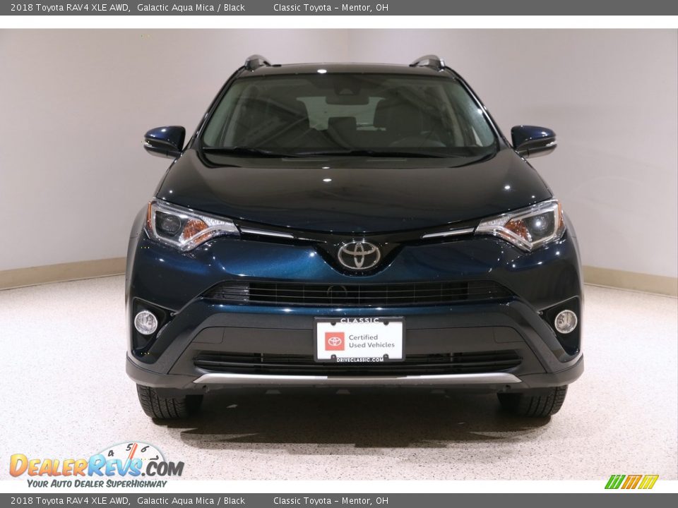 2018 Toyota RAV4 XLE AWD Galactic Aqua Mica / Black Photo #2