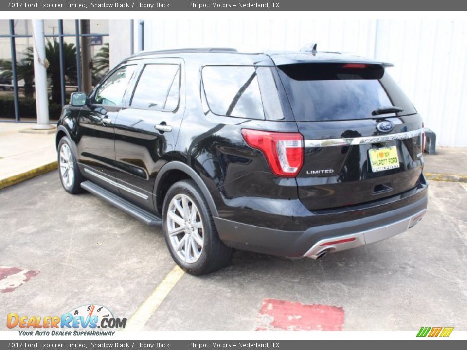 2017 Ford Explorer Limited Shadow Black / Ebony Black Photo #7