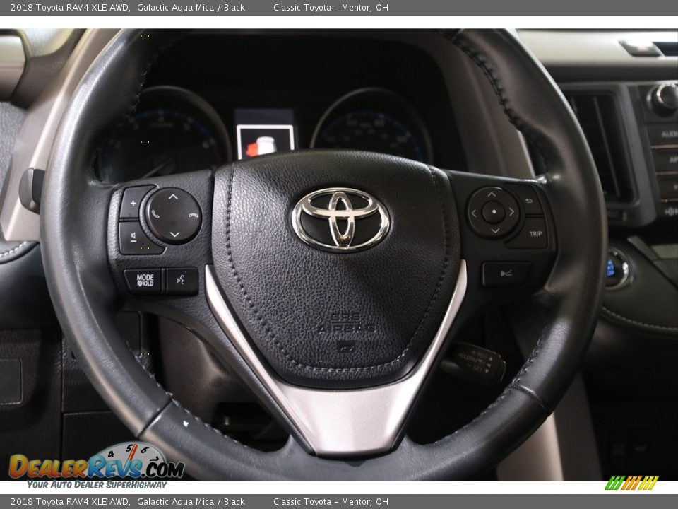 2018 Toyota RAV4 XLE AWD Galactic Aqua Mica / Black Photo #7