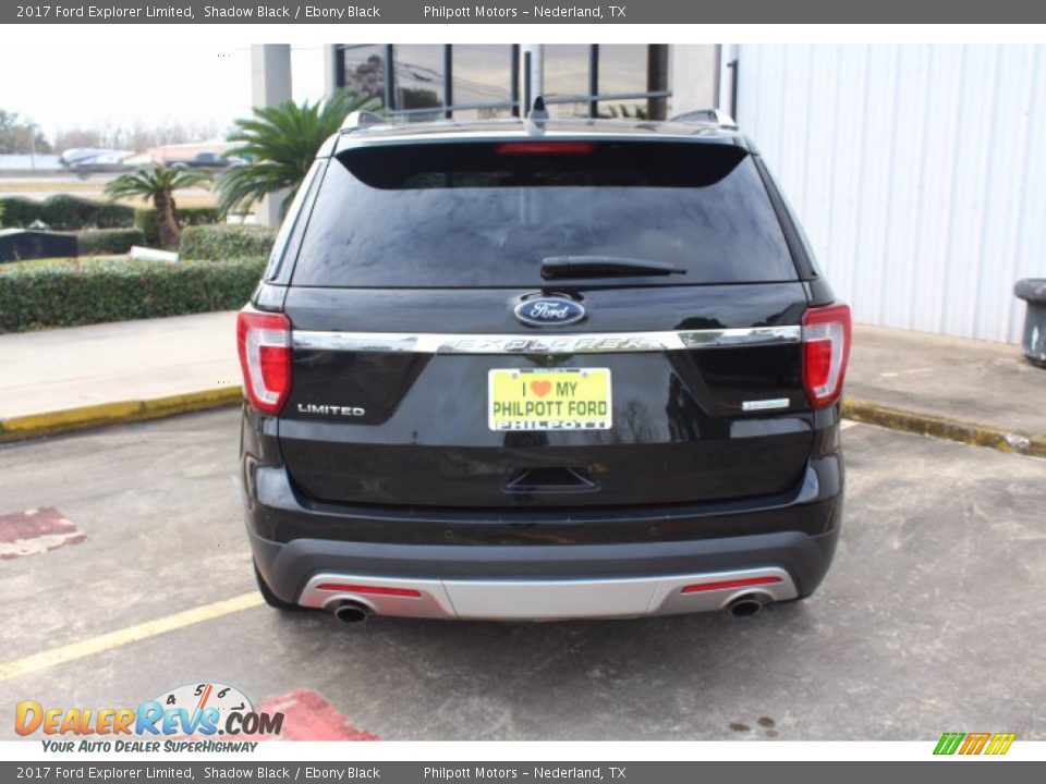 2017 Ford Explorer Limited Shadow Black / Ebony Black Photo #8