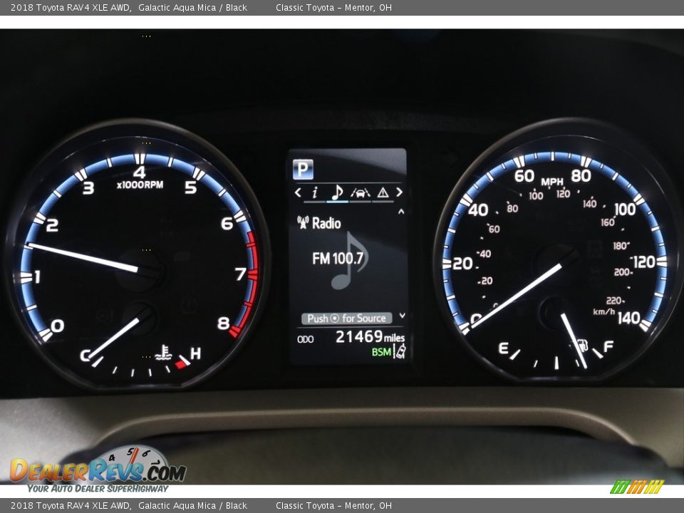 2018 Toyota RAV4 XLE AWD Galactic Aqua Mica / Black Photo #8
