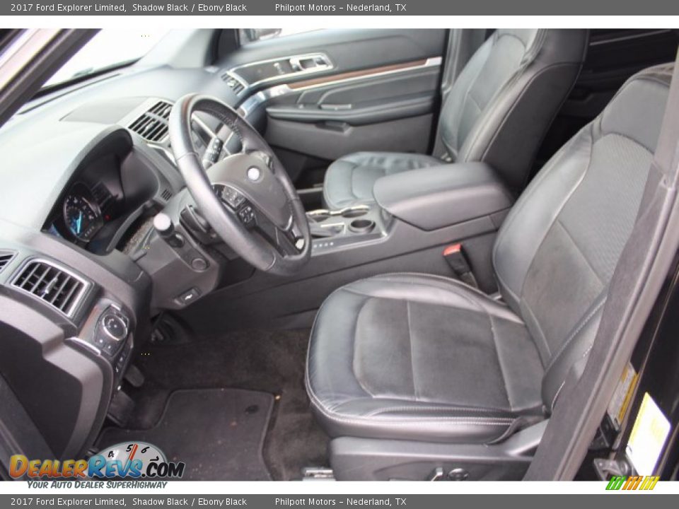 2017 Ford Explorer Limited Shadow Black / Ebony Black Photo #12