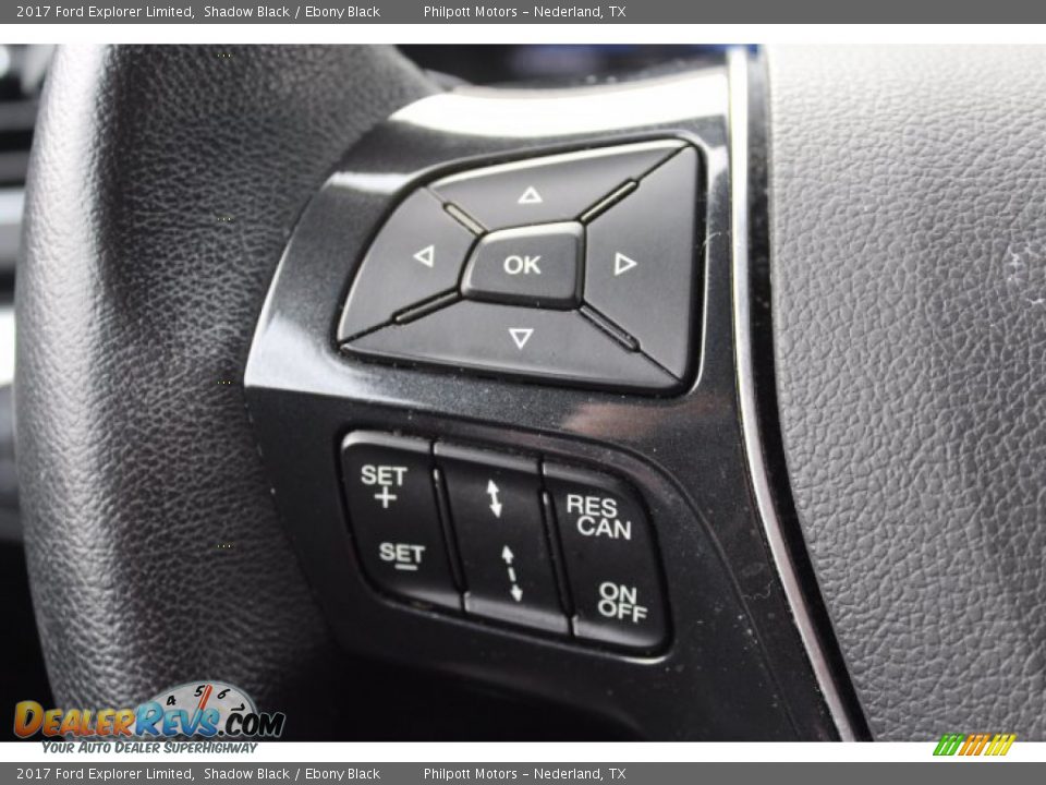2017 Ford Explorer Limited Shadow Black / Ebony Black Photo #13