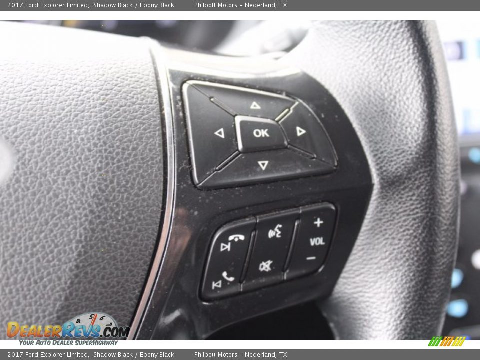 2017 Ford Explorer Limited Shadow Black / Ebony Black Photo #14