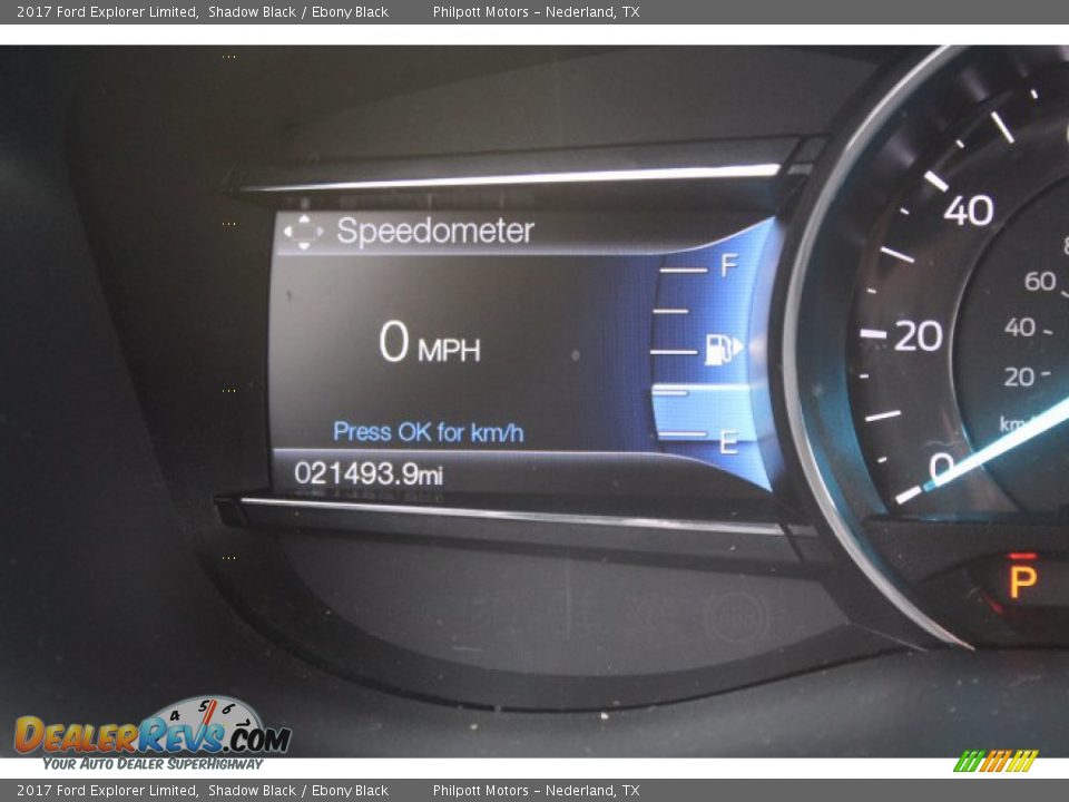 2017 Ford Explorer Limited Shadow Black / Ebony Black Photo #16