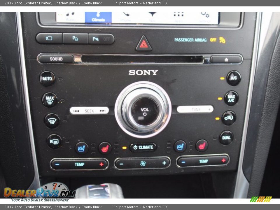 2017 Ford Explorer Limited Shadow Black / Ebony Black Photo #18