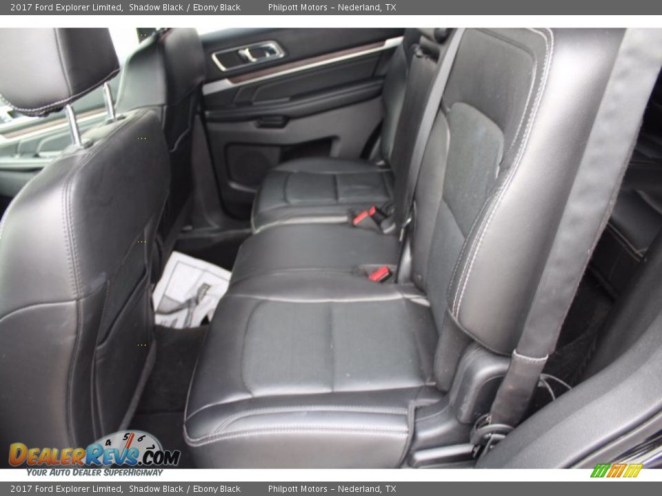 2017 Ford Explorer Limited Shadow Black / Ebony Black Photo #22