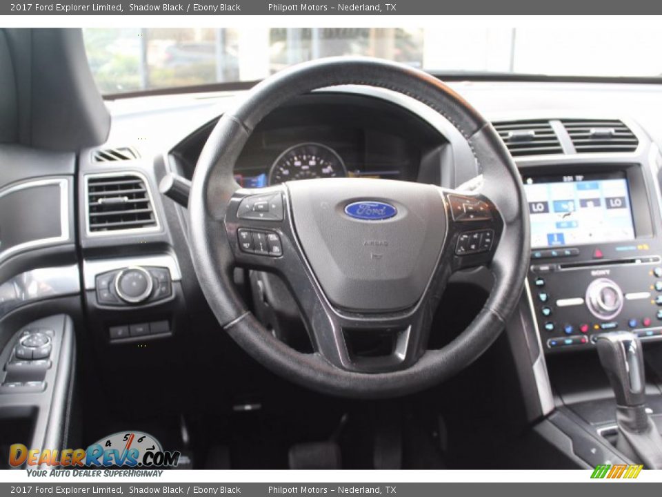 2017 Ford Explorer Limited Shadow Black / Ebony Black Photo #24