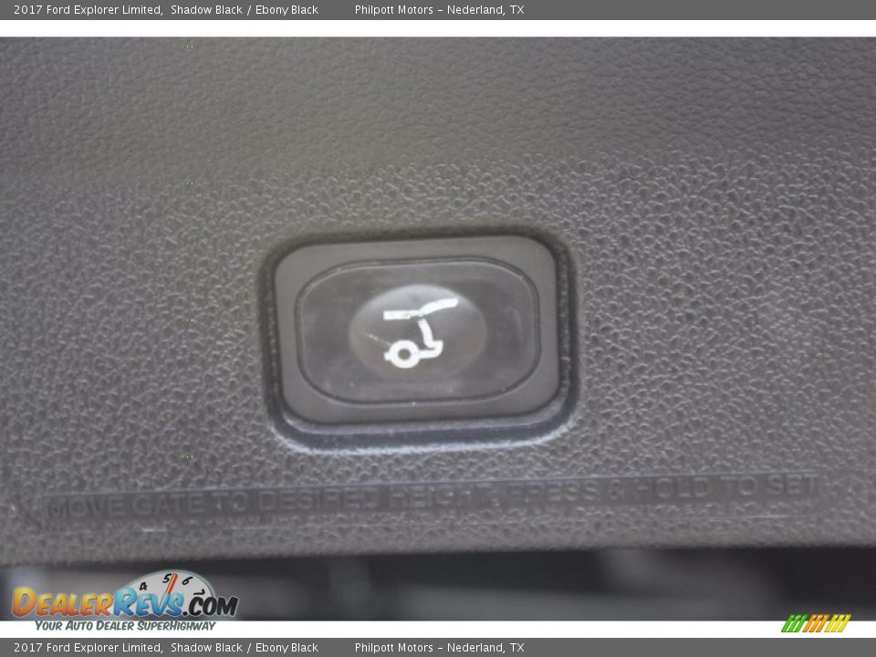 2017 Ford Explorer Limited Shadow Black / Ebony Black Photo #26