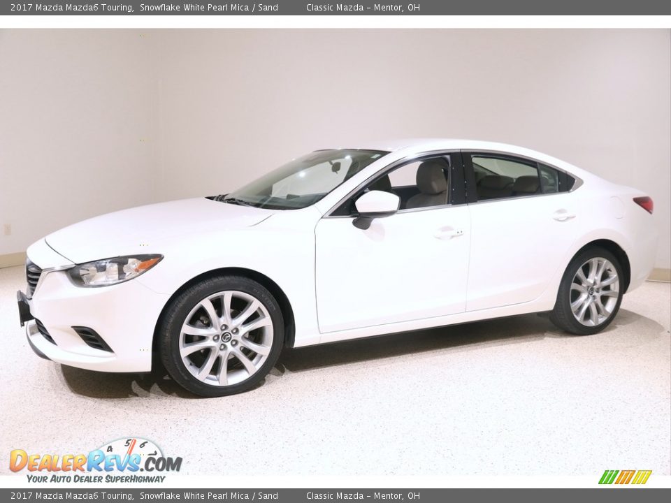 2017 Mazda Mazda6 Touring Snowflake White Pearl Mica / Sand Photo #3