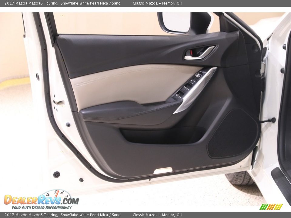 2017 Mazda Mazda6 Touring Snowflake White Pearl Mica / Sand Photo #4