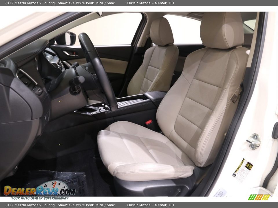 2017 Mazda Mazda6 Touring Snowflake White Pearl Mica / Sand Photo #5