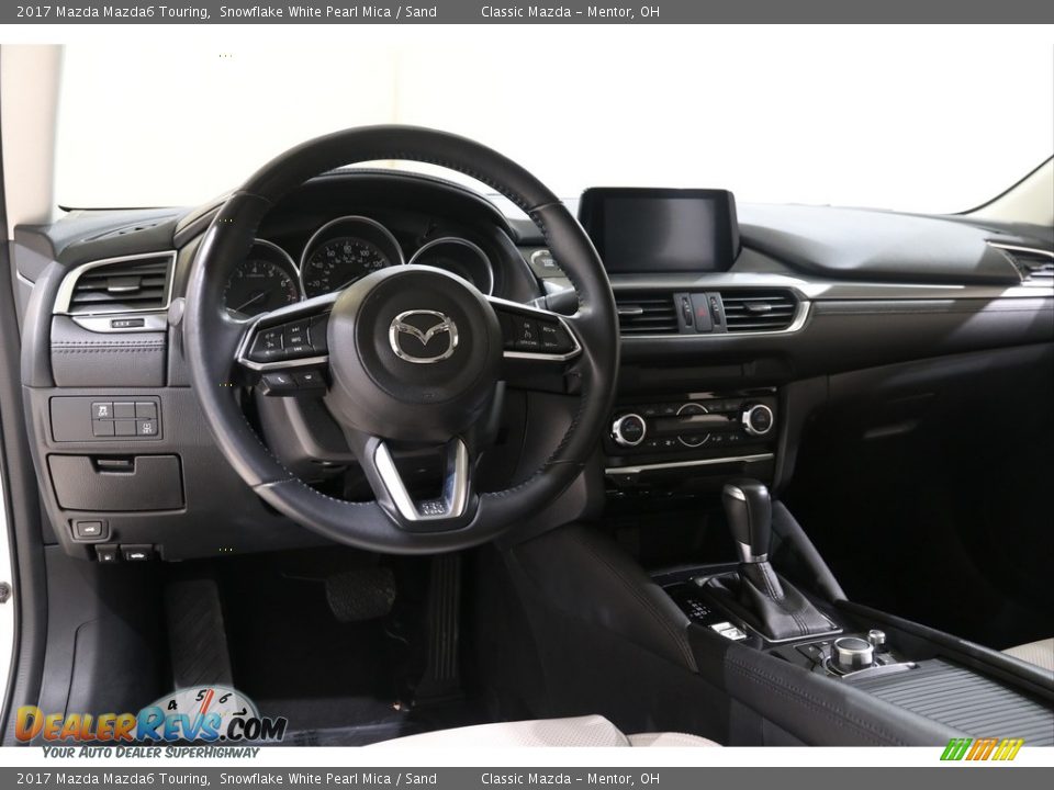 2017 Mazda Mazda6 Touring Snowflake White Pearl Mica / Sand Photo #6