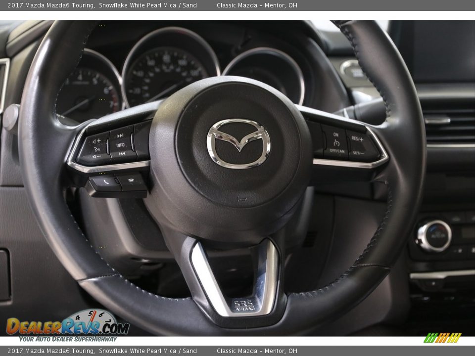 2017 Mazda Mazda6 Touring Snowflake White Pearl Mica / Sand Photo #7
