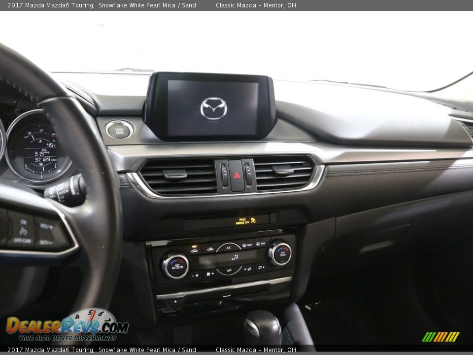 2017 Mazda Mazda6 Touring Snowflake White Pearl Mica / Sand Photo #9