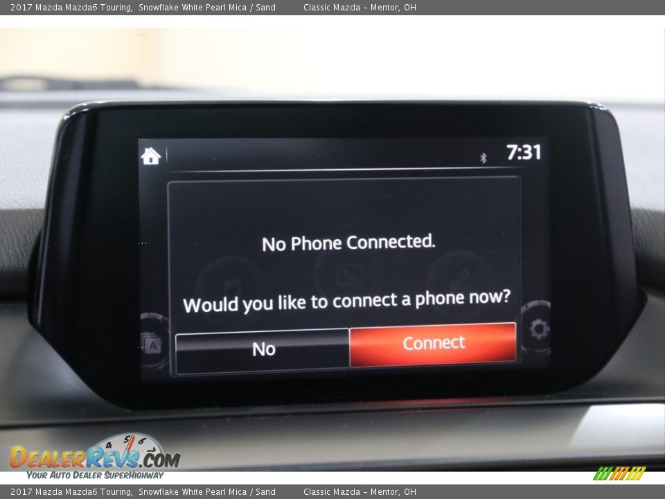 2017 Mazda Mazda6 Touring Snowflake White Pearl Mica / Sand Photo #10
