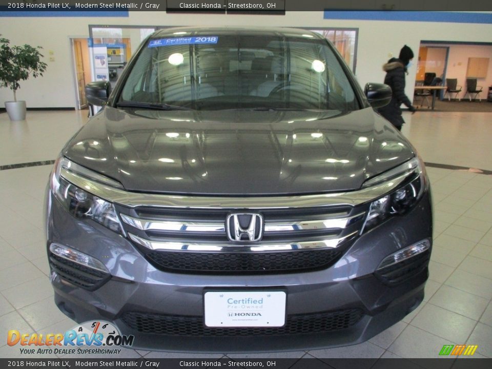 2018 Honda Pilot LX Modern Steel Metallic / Gray Photo #2