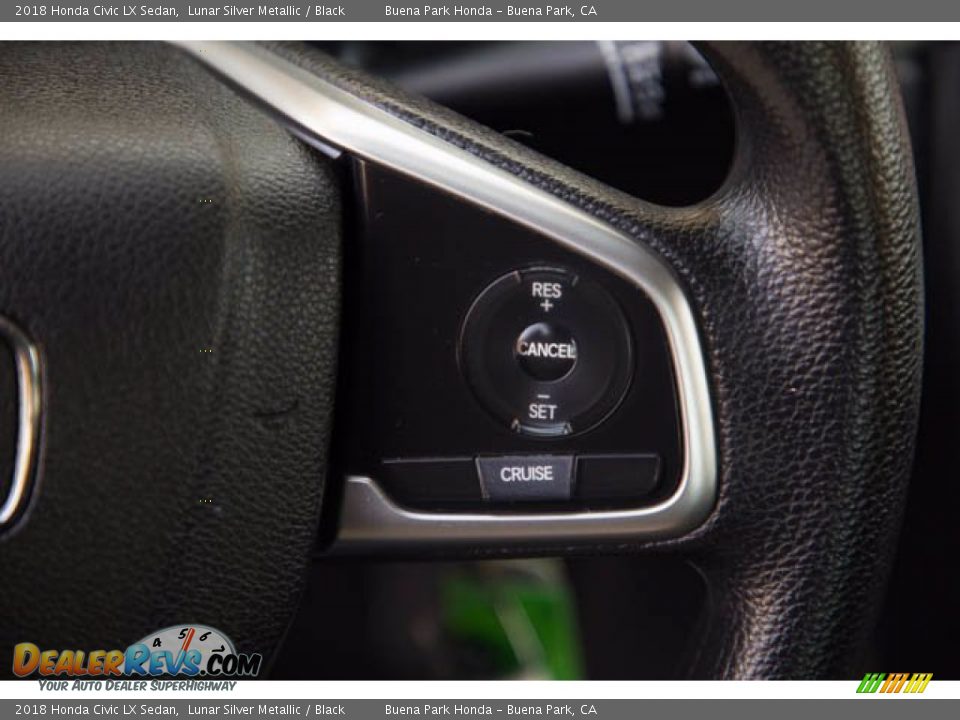 2018 Honda Civic LX Sedan Lunar Silver Metallic / Black Photo #17