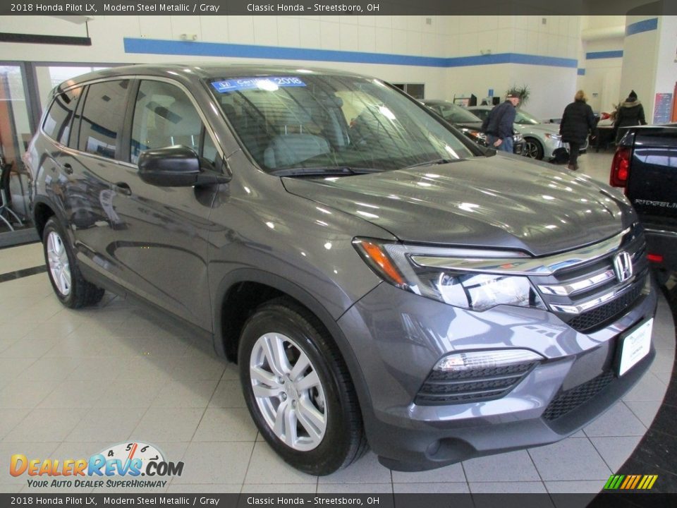 2018 Honda Pilot LX Modern Steel Metallic / Gray Photo #3