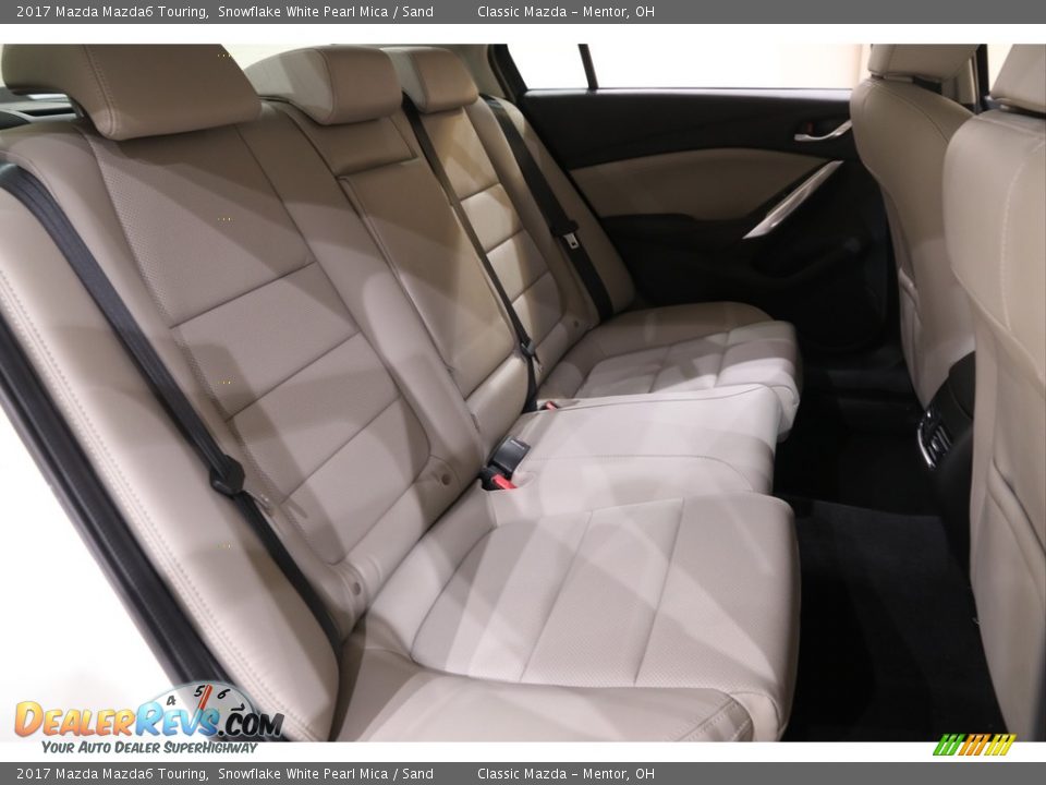 2017 Mazda Mazda6 Touring Snowflake White Pearl Mica / Sand Photo #14