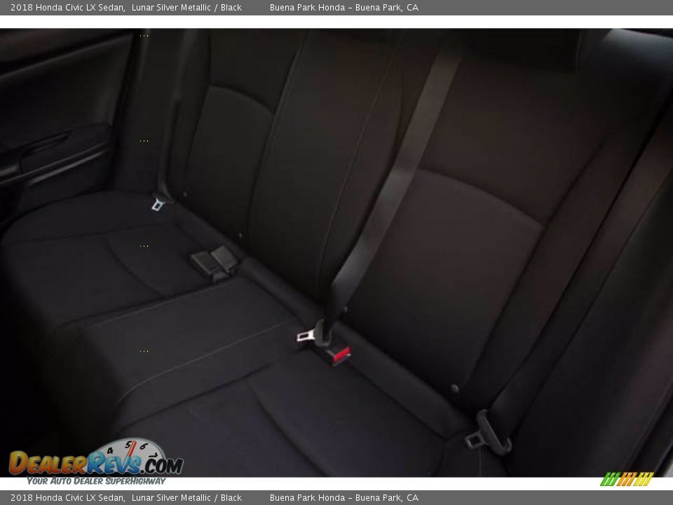 2018 Honda Civic LX Sedan Lunar Silver Metallic / Black Photo #20