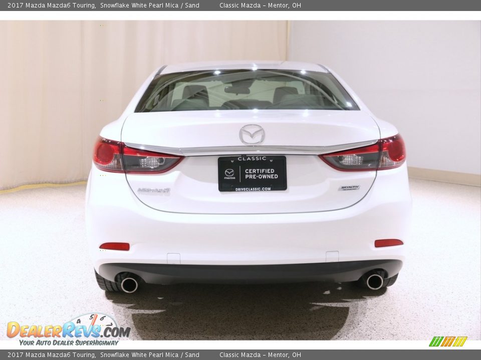 2017 Mazda Mazda6 Touring Snowflake White Pearl Mica / Sand Photo #16