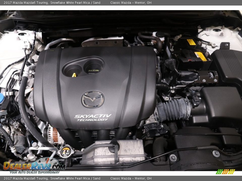2017 Mazda Mazda6 Touring Snowflake White Pearl Mica / Sand Photo #17