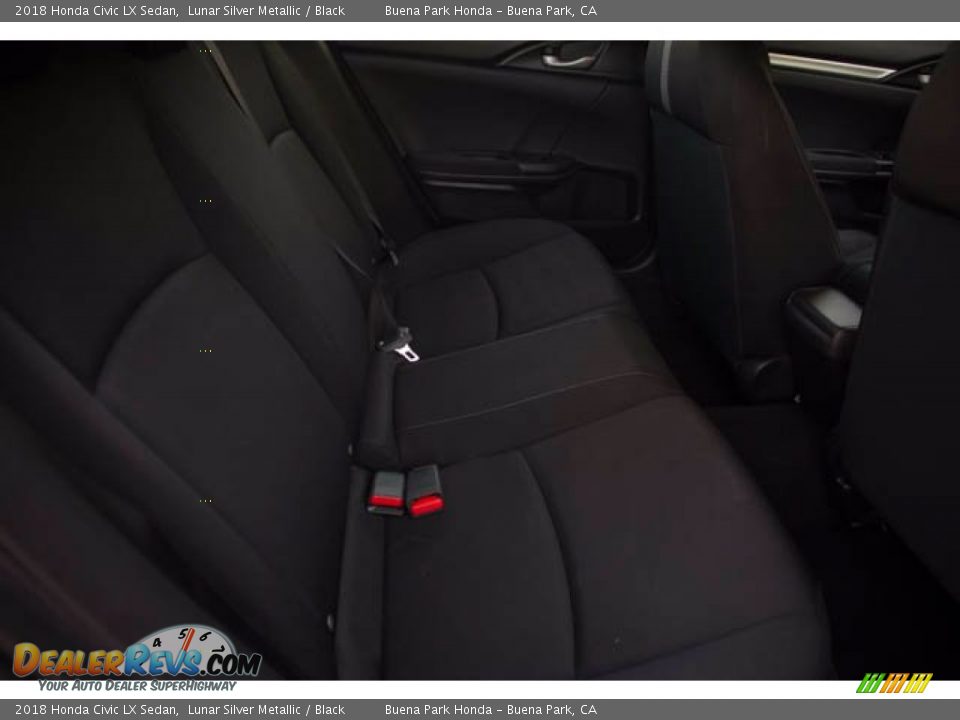 2018 Honda Civic LX Sedan Lunar Silver Metallic / Black Photo #22