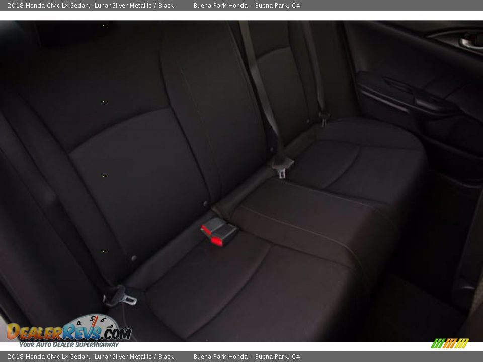 2018 Honda Civic LX Sedan Lunar Silver Metallic / Black Photo #23