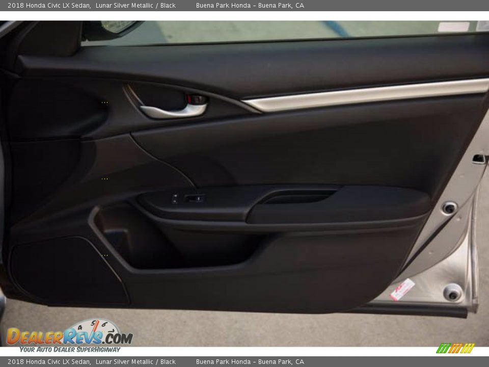 2018 Honda Civic LX Sedan Lunar Silver Metallic / Black Photo #33