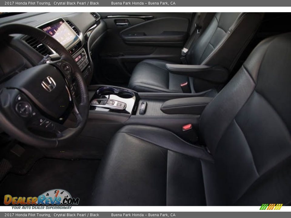 2017 Honda Pilot Touring Crystal Black Pearl / Black Photo #3