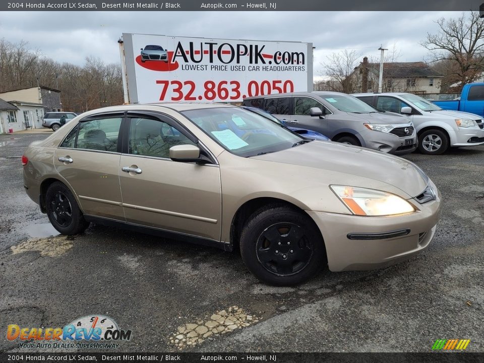 2004 Honda Accord LX Sedan Desert Mist Metallic / Black Photo #1