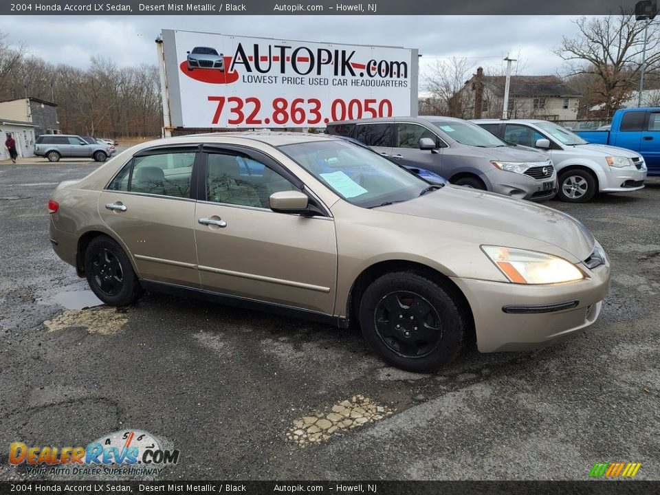 2004 Honda Accord LX Sedan Desert Mist Metallic / Black Photo #2