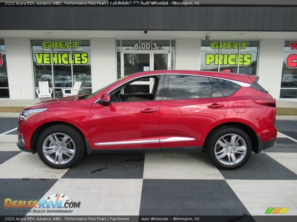 2020 Acura RDX Advance AWD Performance Red Pearl / Parchment Photo #1
