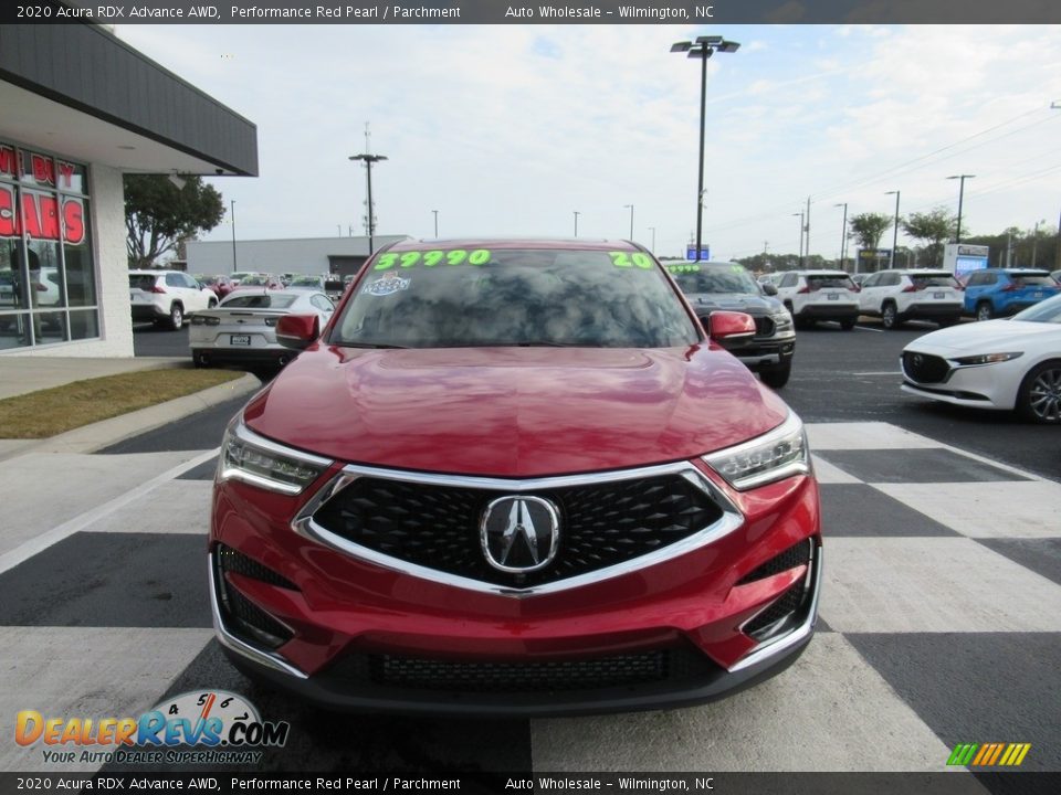 2020 Acura RDX Advance AWD Performance Red Pearl / Parchment Photo #2