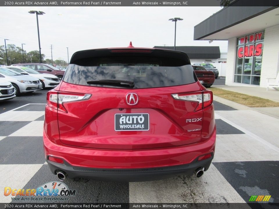 2020 Acura RDX Advance AWD Performance Red Pearl / Parchment Photo #4