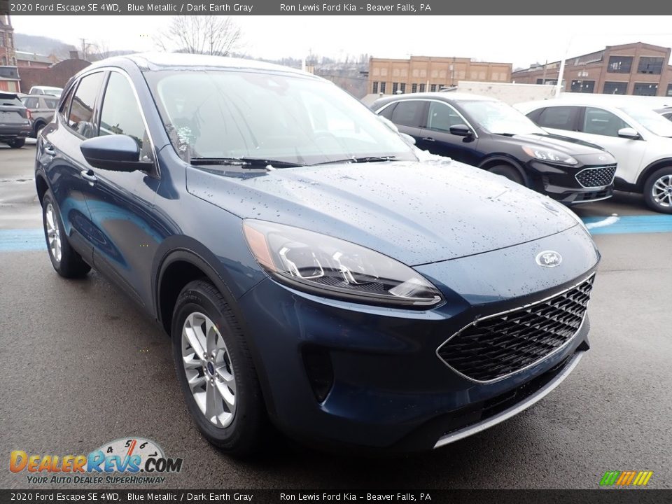 2020 Ford Escape SE 4WD Blue Metallic / Dark Earth Gray Photo #3