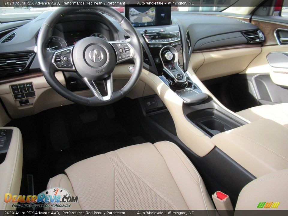 2020 Acura RDX Advance AWD Performance Red Pearl / Parchment Photo #14