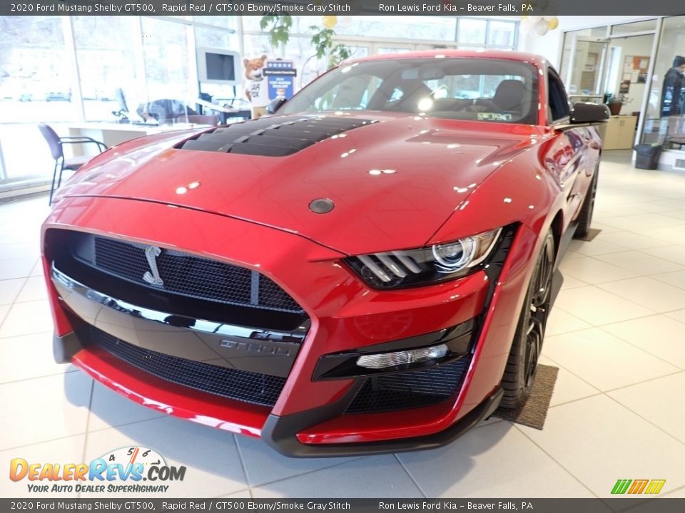 Front 3/4 View of 2020 Ford Mustang Shelby GT500 Photo #7