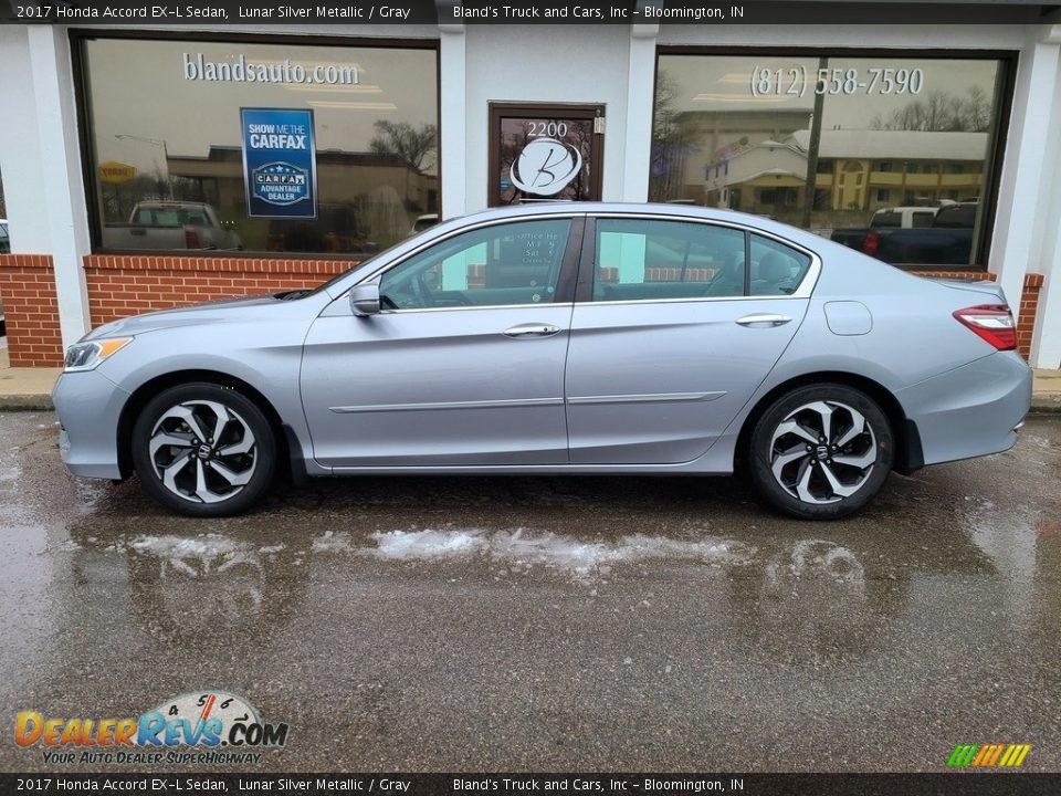 2017 Honda Accord EX-L Sedan Lunar Silver Metallic / Gray Photo #1