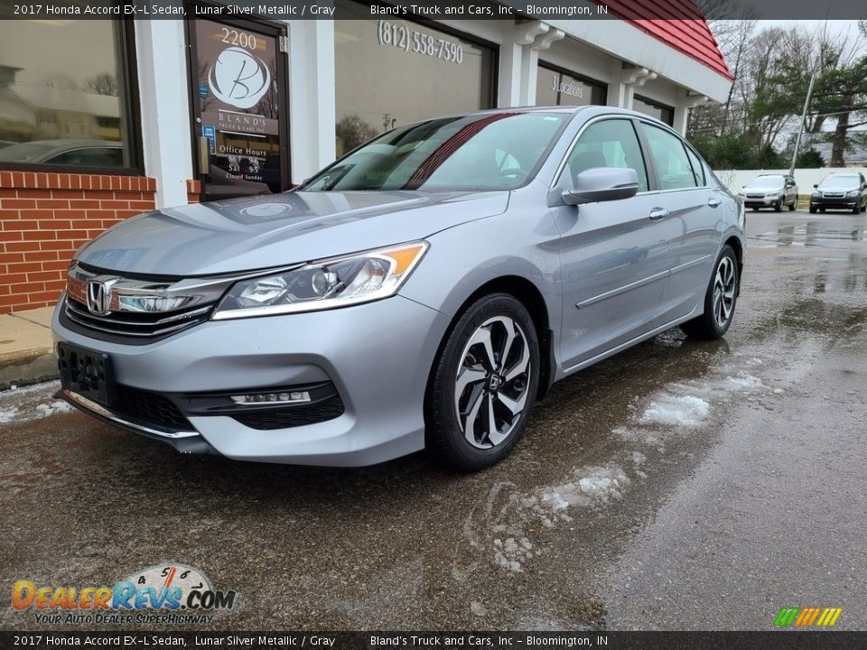 2017 Honda Accord EX-L Sedan Lunar Silver Metallic / Gray Photo #2