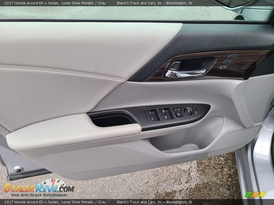 2017 Honda Accord EX-L Sedan Lunar Silver Metallic / Gray Photo #4