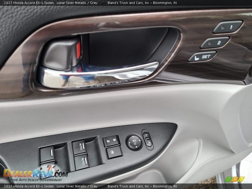 2017 Honda Accord EX-L Sedan Lunar Silver Metallic / Gray Photo #5
