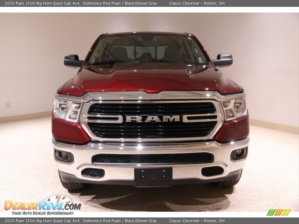 2020 Ram 1500 Big Horn Quad Cab 4x4 Delmonico Red Pearl / Black/Diesel Gray Photo #2