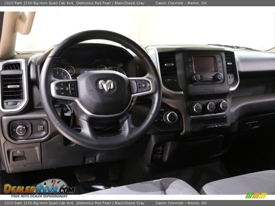 2020 Ram 1500 Big Horn Quad Cab 4x4 Delmonico Red Pearl / Black/Diesel Gray Photo #6