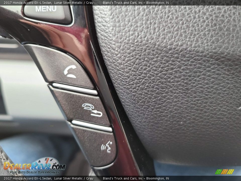 2017 Honda Accord EX-L Sedan Lunar Silver Metallic / Gray Photo #14