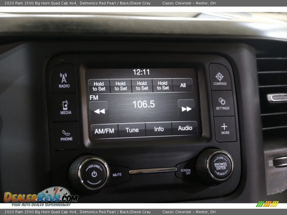 2020 Ram 1500 Big Horn Quad Cab 4x4 Delmonico Red Pearl / Black/Diesel Gray Photo #10